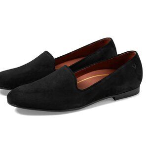 Vionic Willa Black Suede Loafers Women's Size 8.5 Arch Support Comfort Shoes